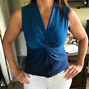 Beautiful blue ombré blouse